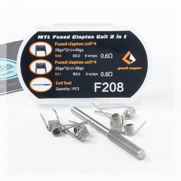 MTL Fused Clapton Coil 2 in 1 – Geekvape (F208)	