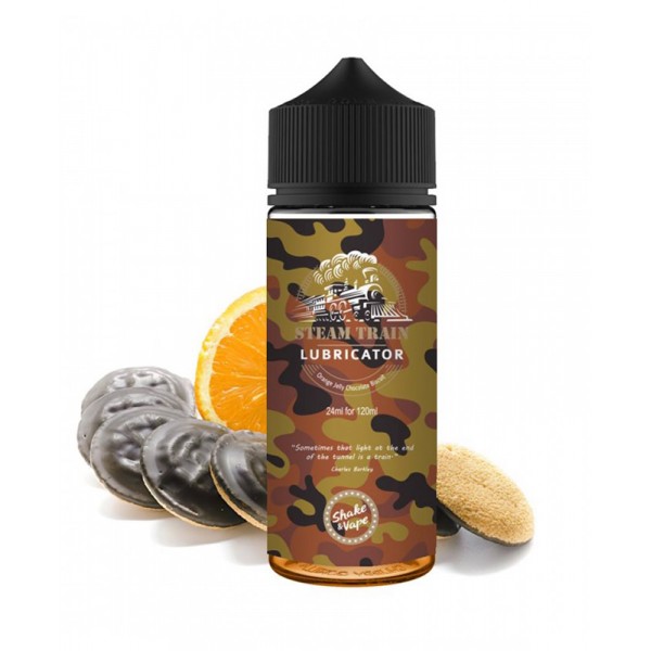 Lubricator 120ML (μπισκότο,πορτοκάλι,σοκολάτα) by Steam Train 